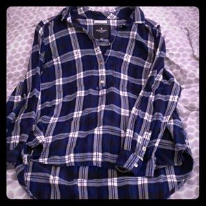 Pullover flannel shirt